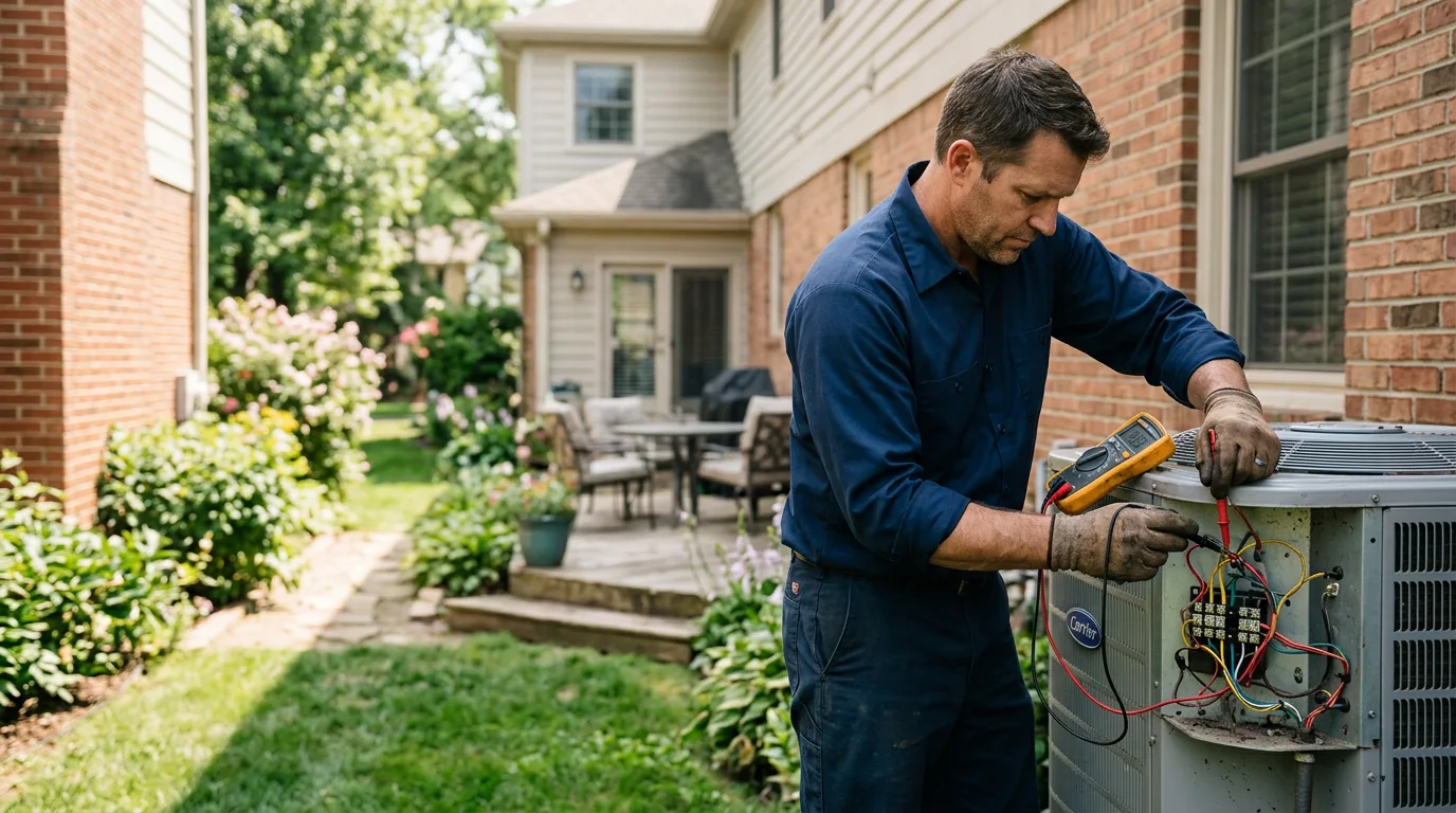 HVAC technician working near Yanceyville, NC